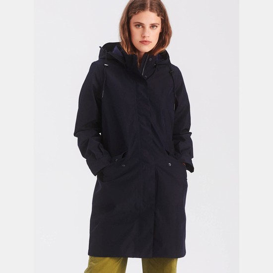 Aigle The Gore-tex Mid-length Coats Women Black ZA-91280